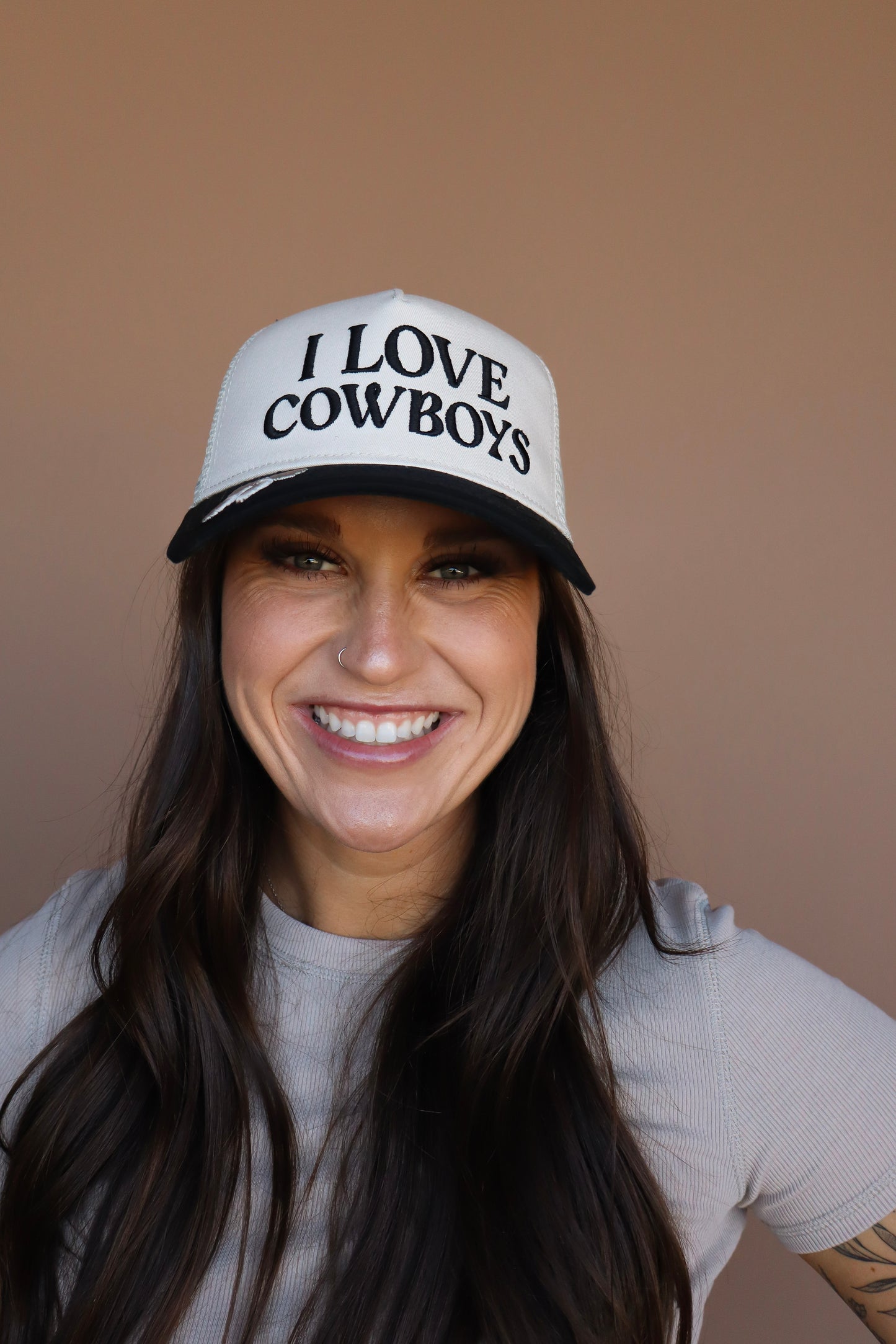 I Love Cowboys Trucker