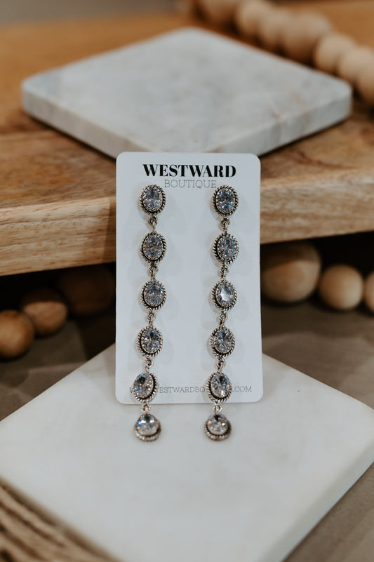 6 Stone Earring
