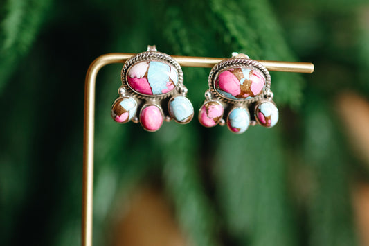 Cotton Candy Studs