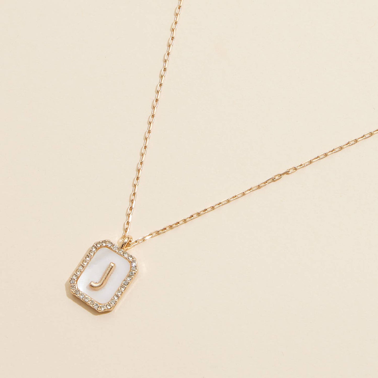 Initial Shell Charm Short Necklace 16 Assorted Pack