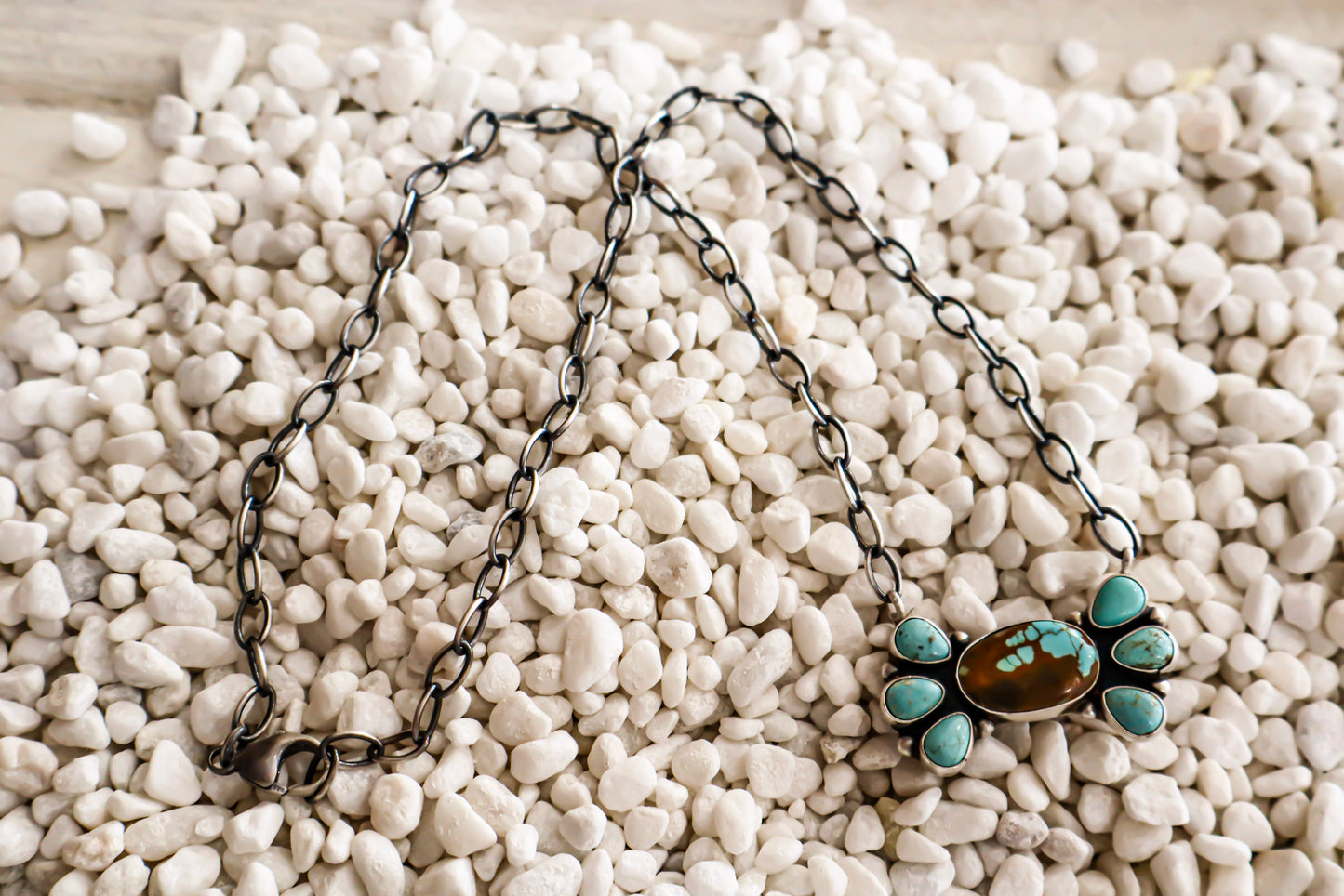 Turquoise Bowtie Necklace