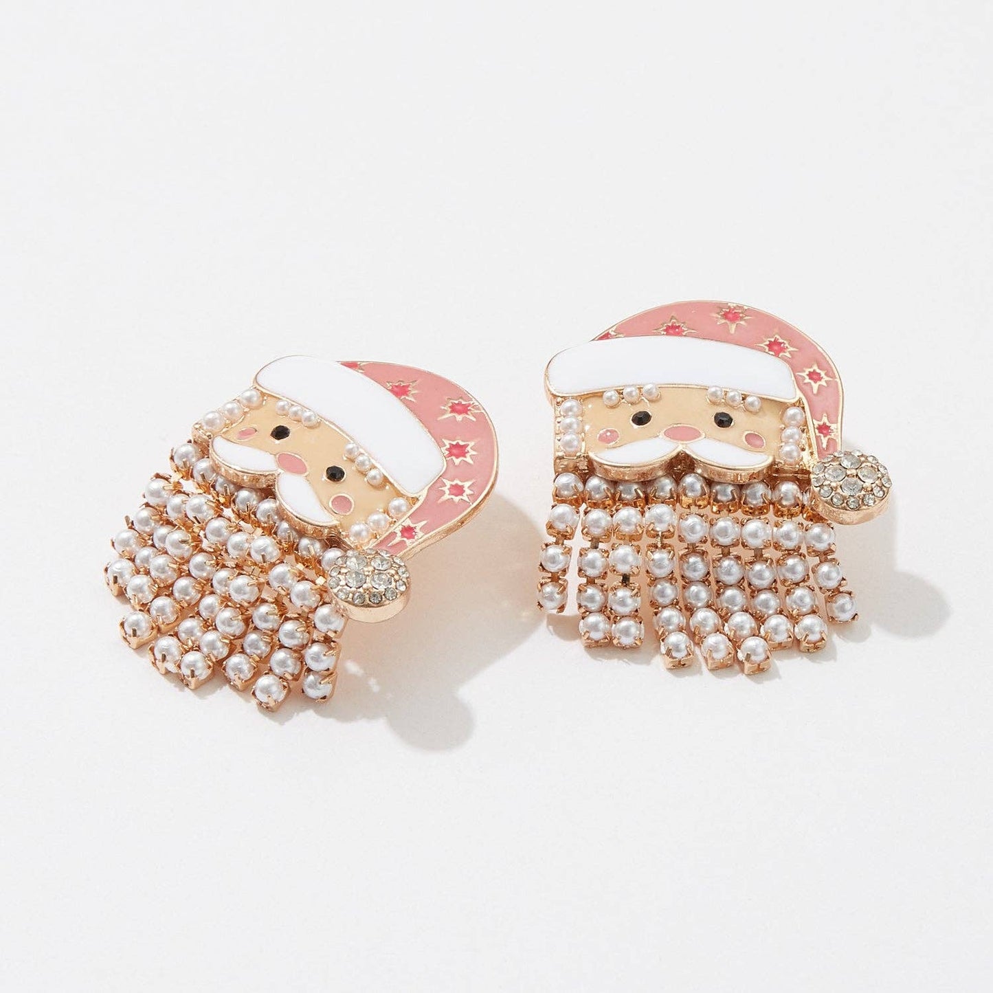 Santa Claus Pearl Earrings