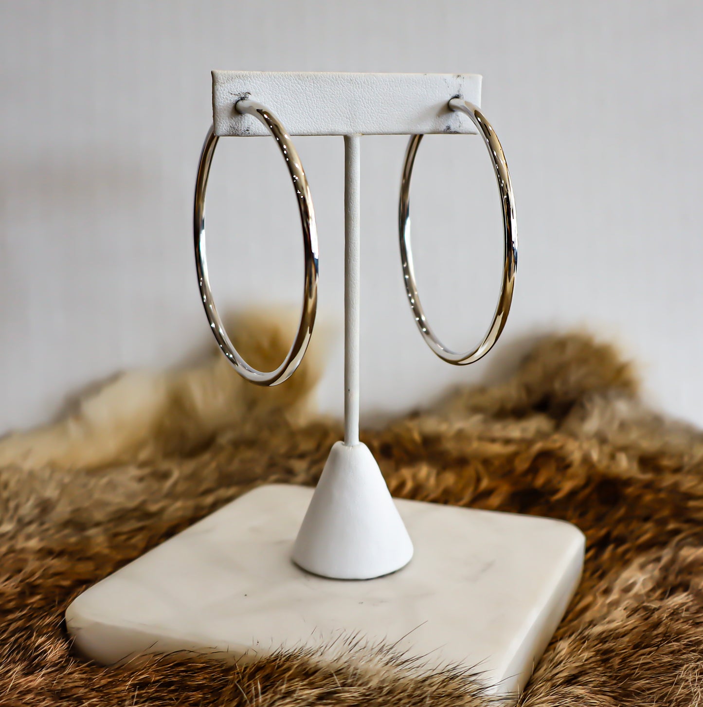 Silver Tube Hoop