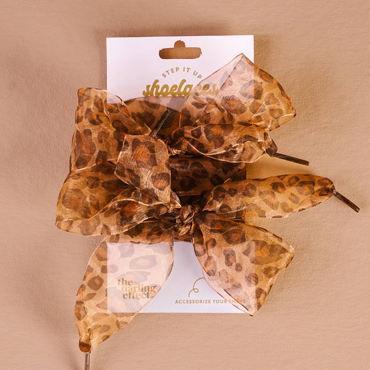 Step It Up Shoelaces-Sheer Cheetah