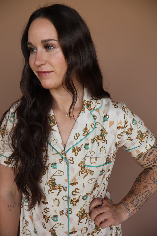 Coffee Cowgirl Pajamas