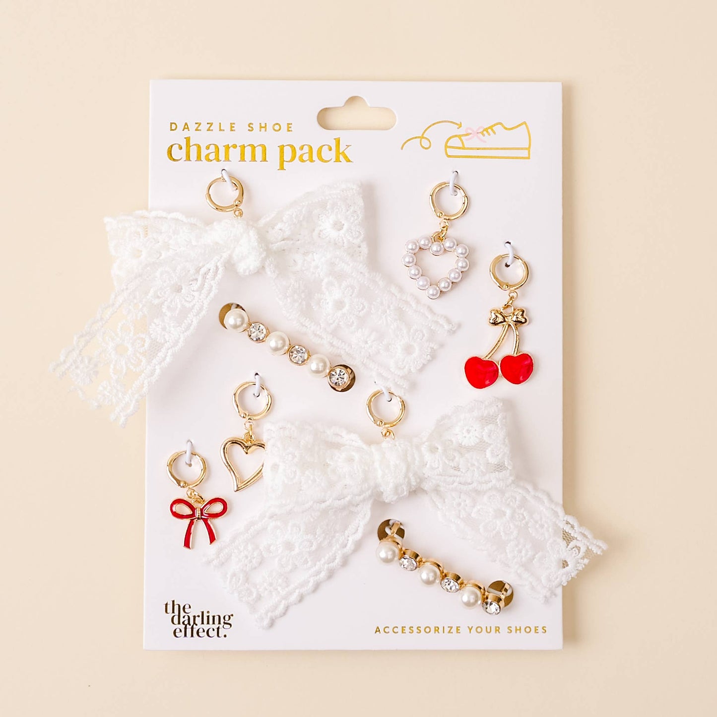Cherry Twist Shoe Charms