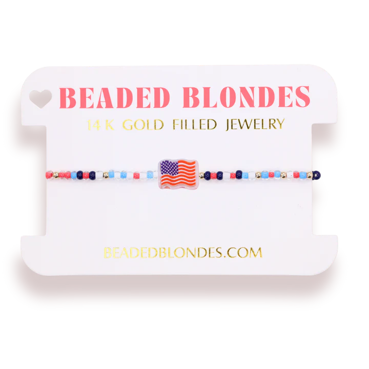Beaded Blondes American Flag