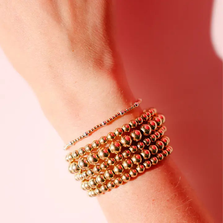 Beaded Blondes Dainty June Gold Bracelet