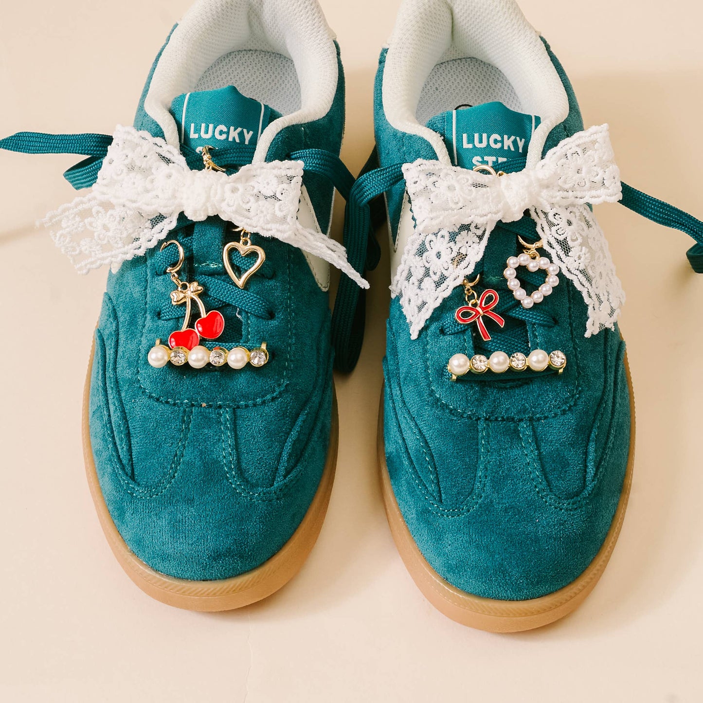 Cherry Twist Shoe Charms