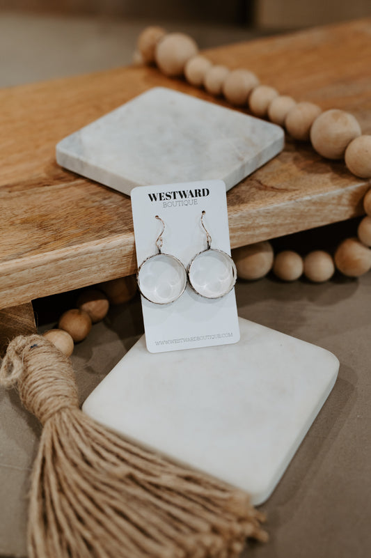 Floral Stamped Hoops