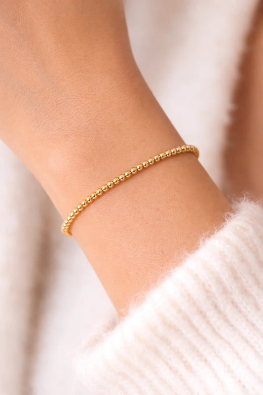 Beaded Blondes 2MM Gold Bracelet