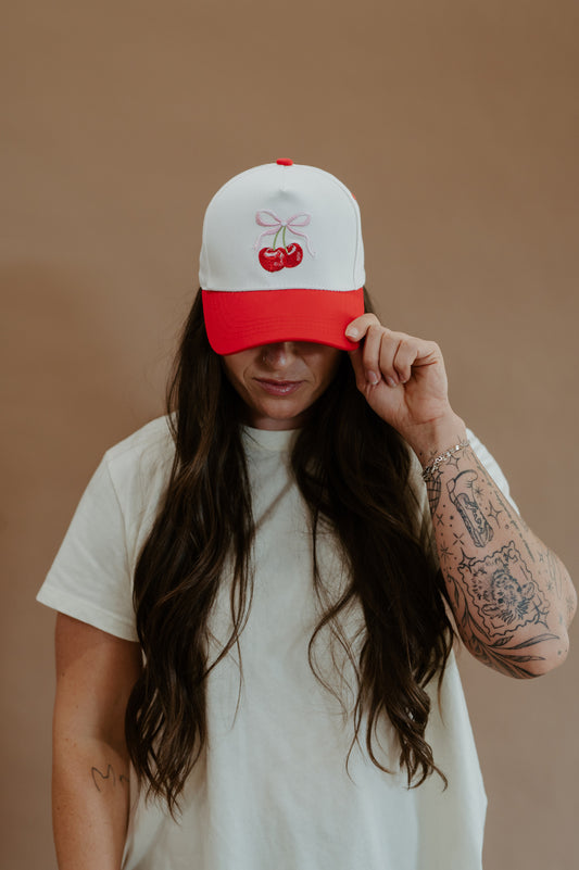 Cherry Bow trucker