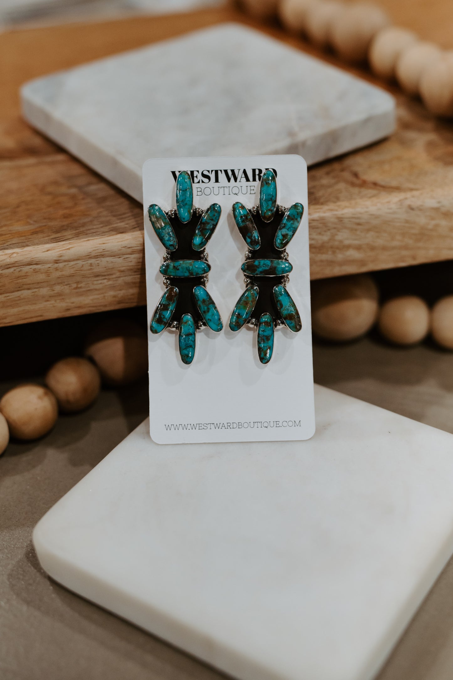 Vertical Cluster Earrings