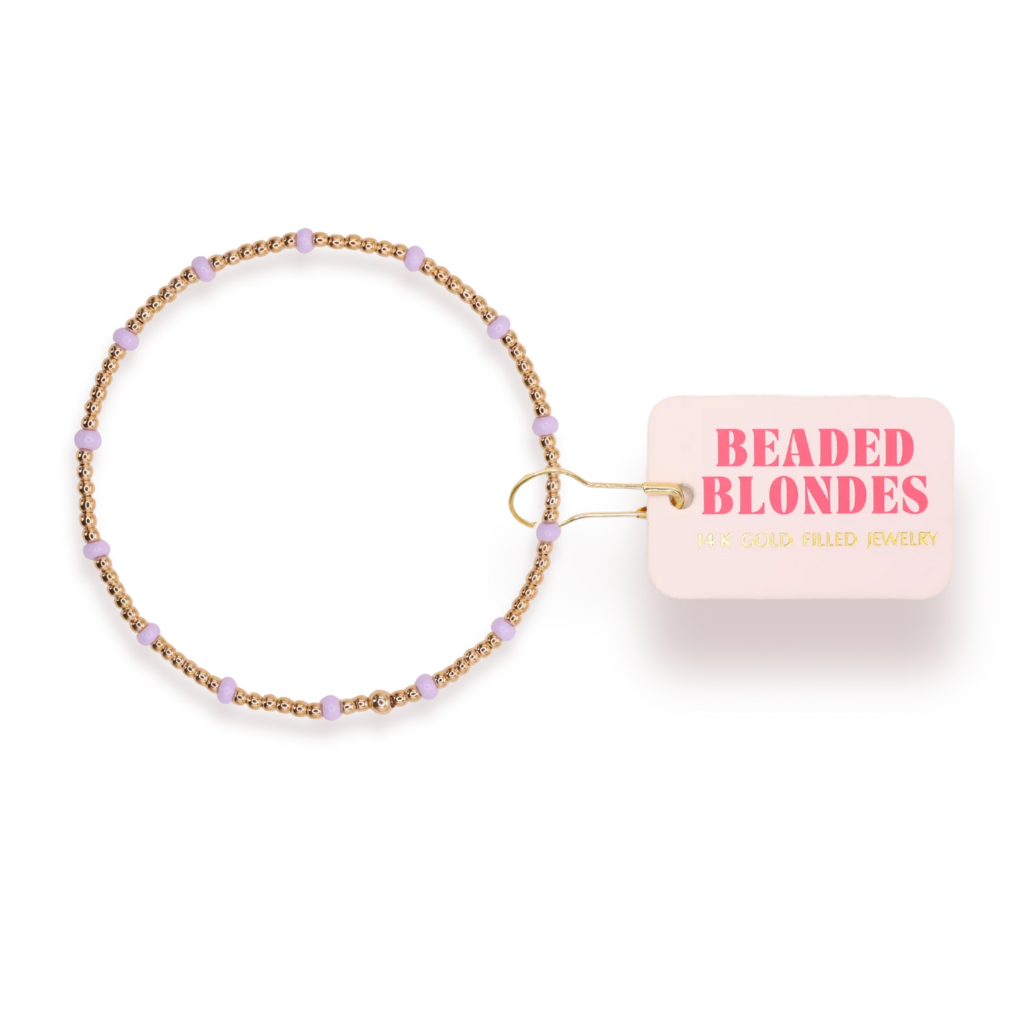 Beaded Blondes Kids Dainty Lilac Poppi Bracelet