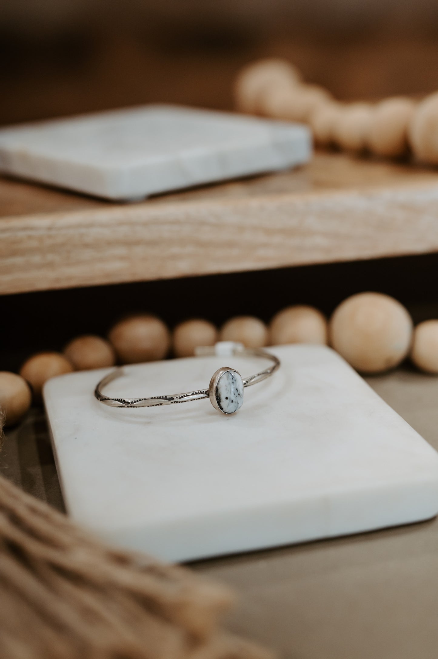 White Buffalo Cuff