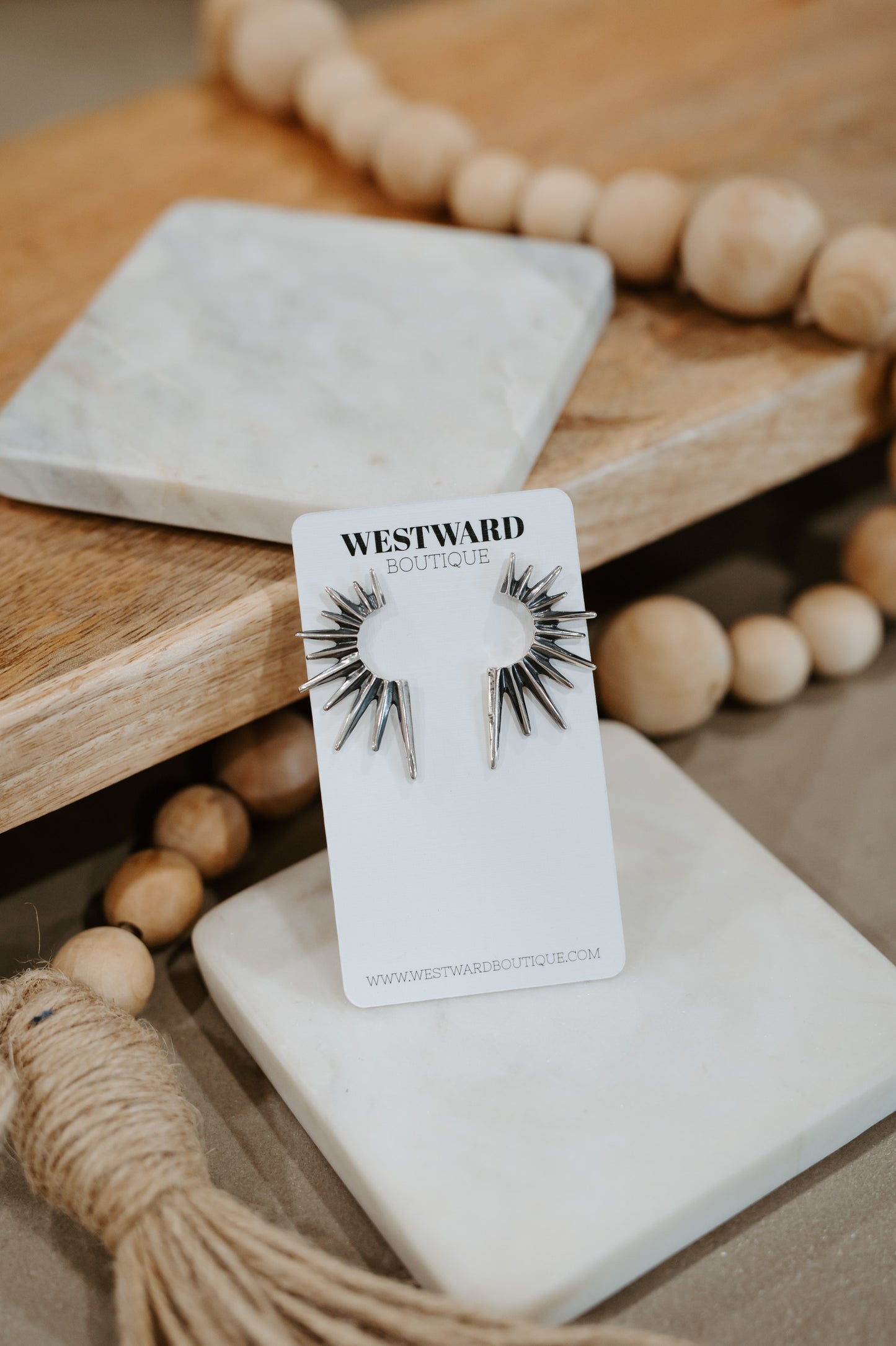 Half Starburst Earrings