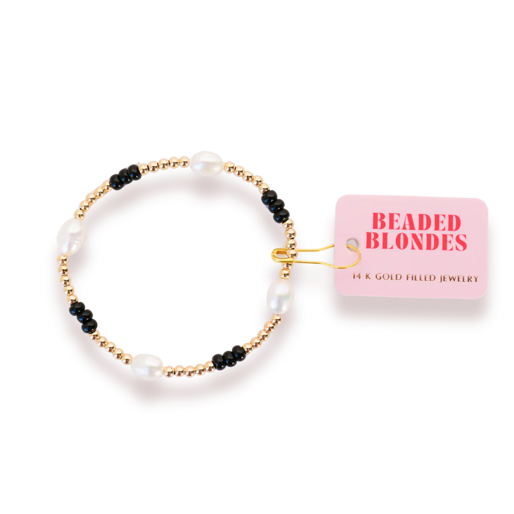 Beaded Blondes KIDS Black Pearl Poppi