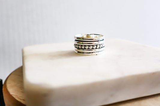 Silver Spiner Ring