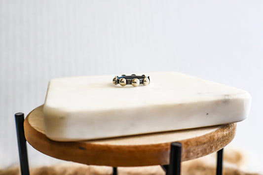 Oxidized Ball Ring