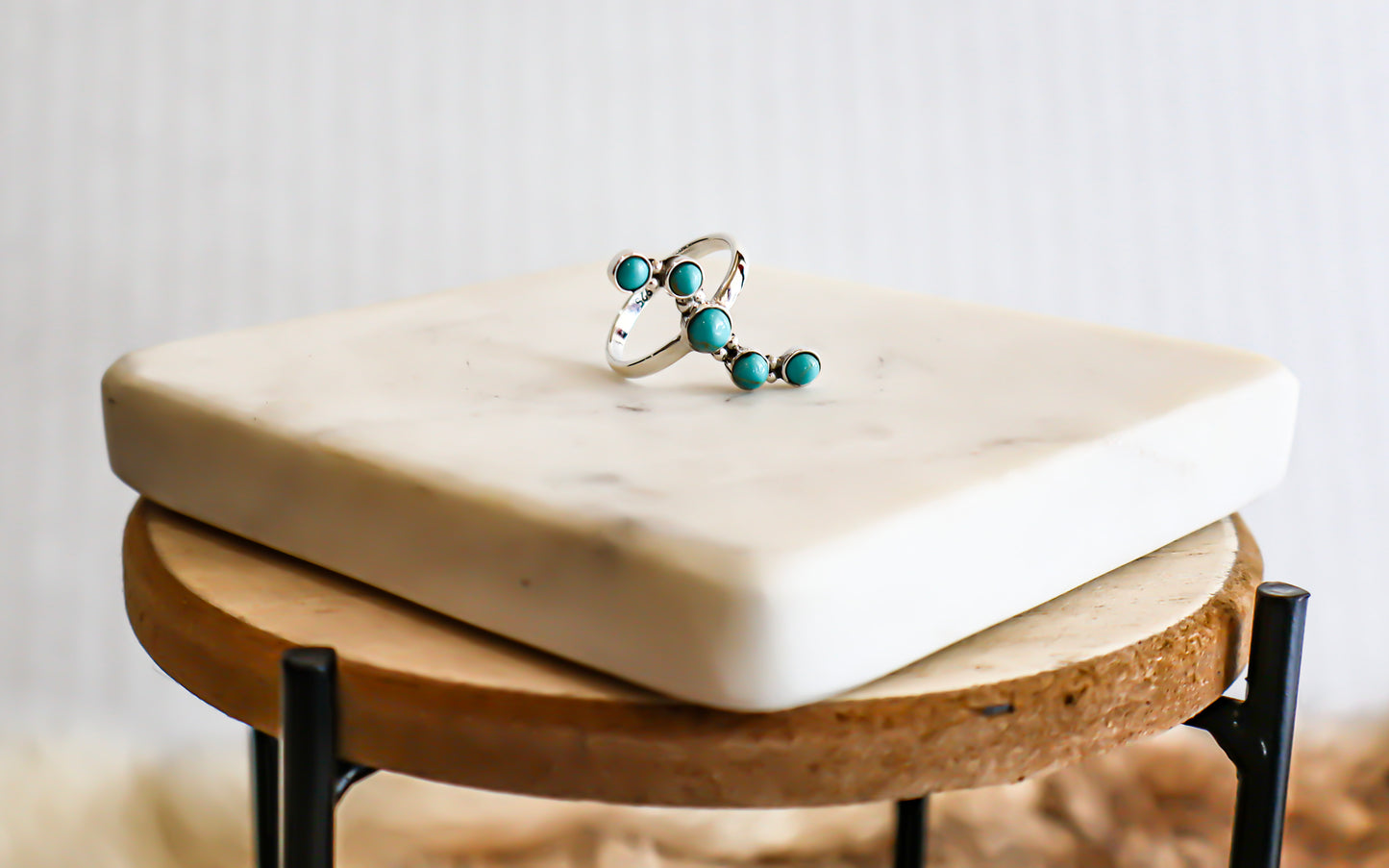 Turquoise Wavy Ring