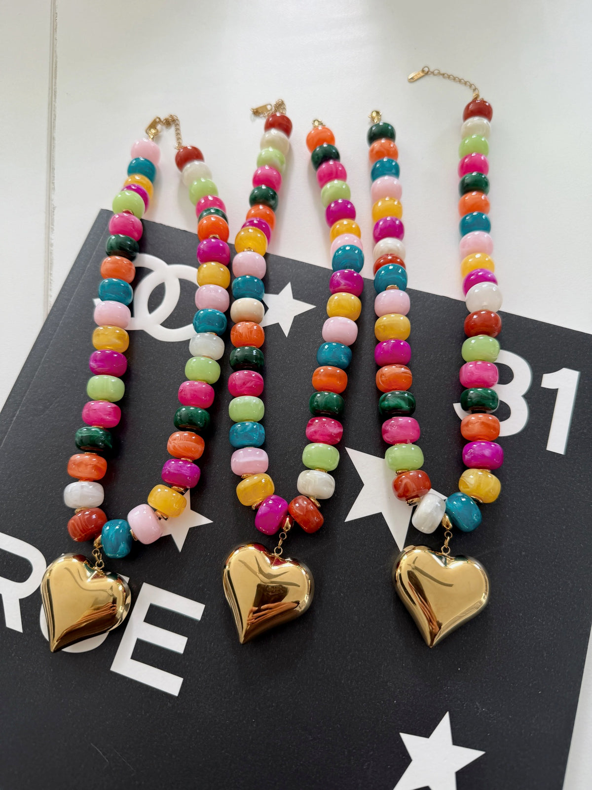 Colorful Hear Necklace