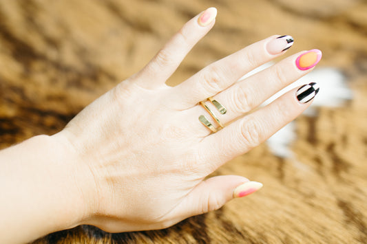 Brass Mini Wrap Ring