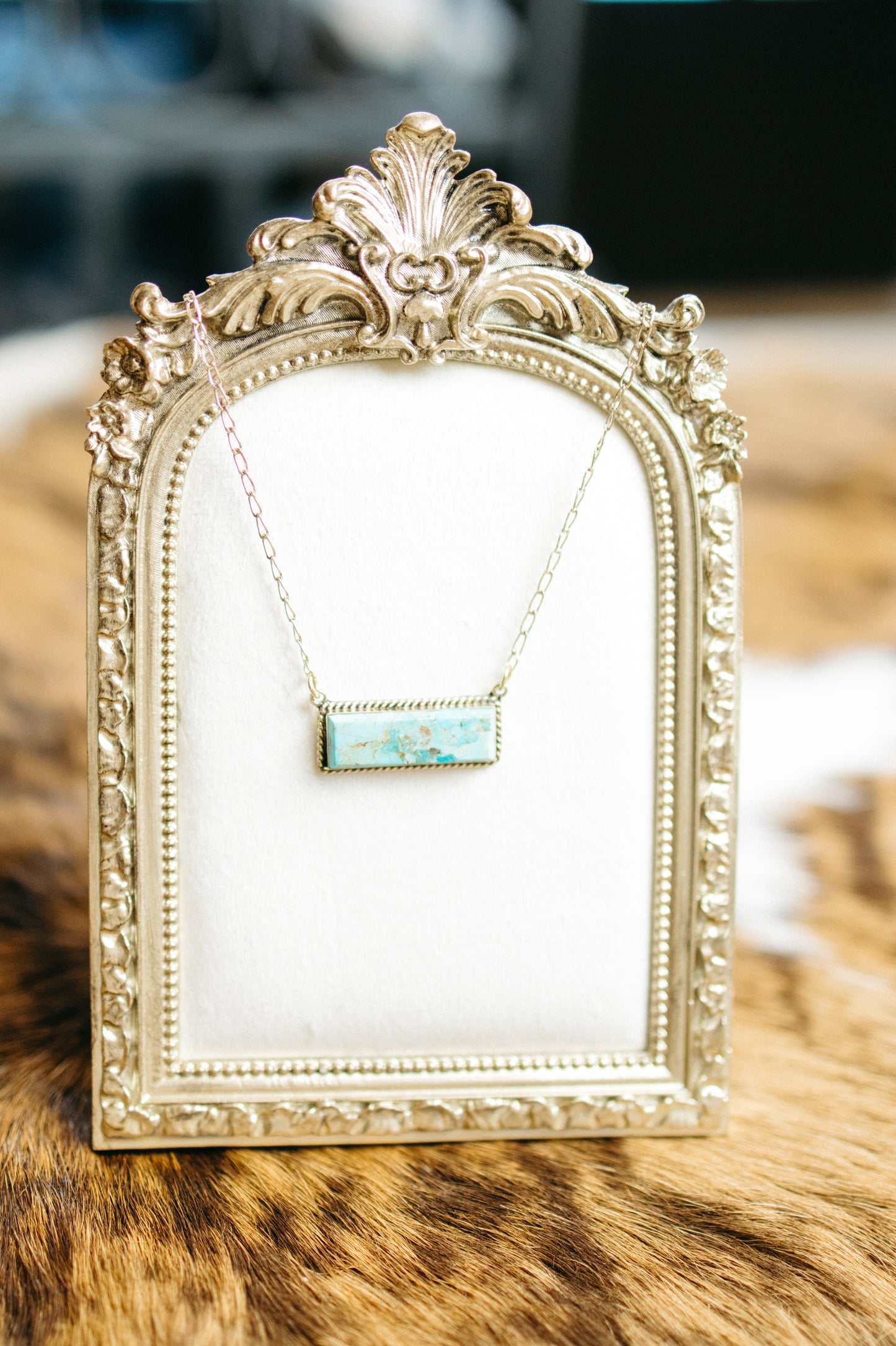 Brass Bar Necklace