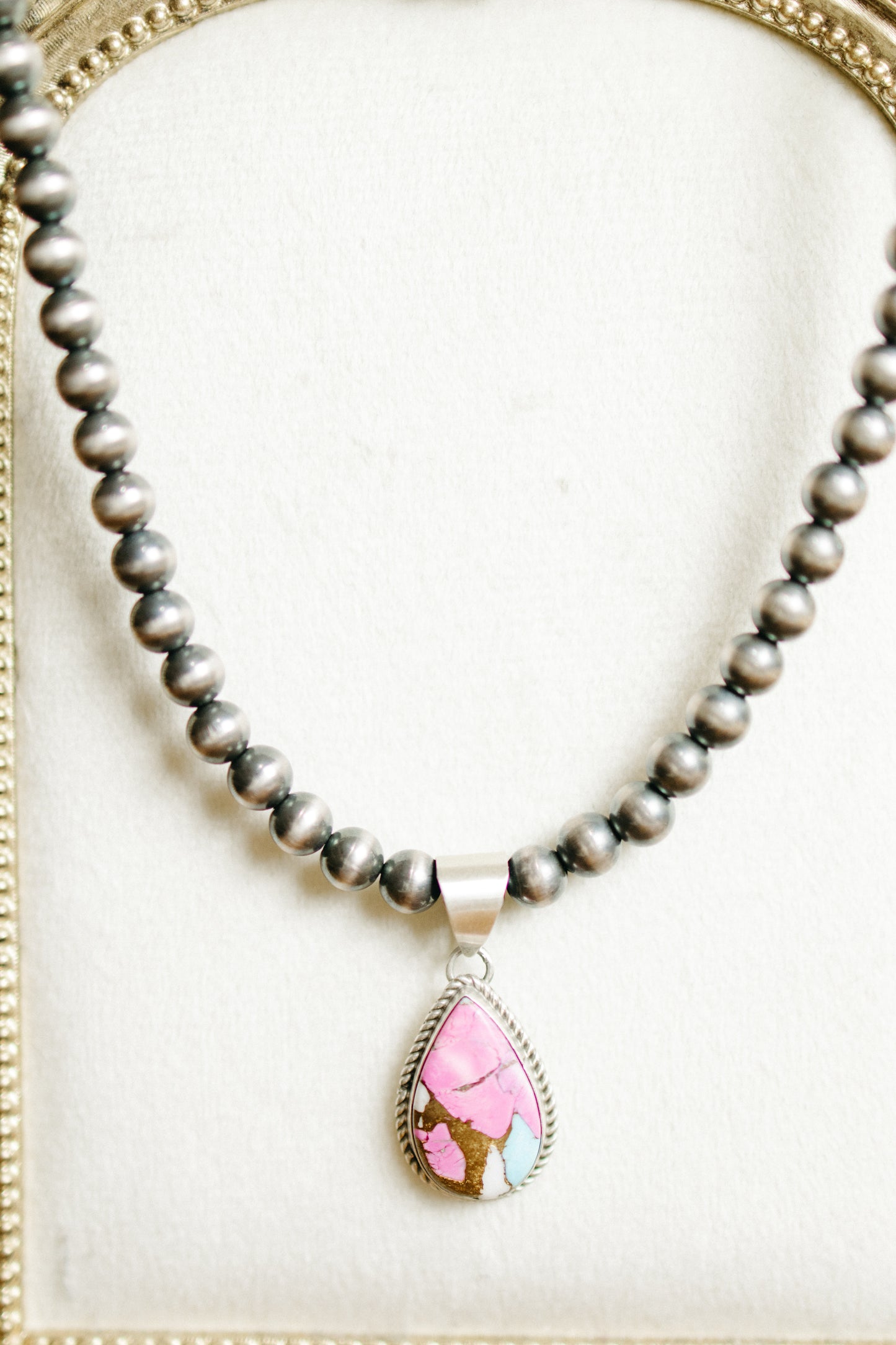 Teardrop Cotton Candy Pendant
