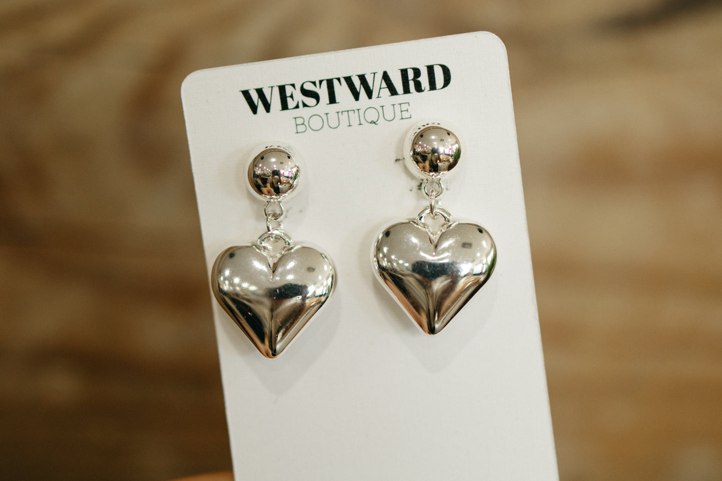 Dangle Heart Studs
