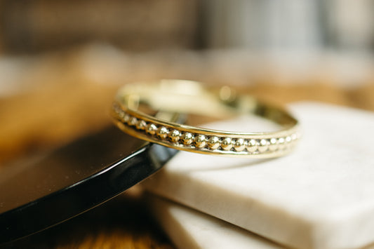 Brass 4mm Ball Bangle