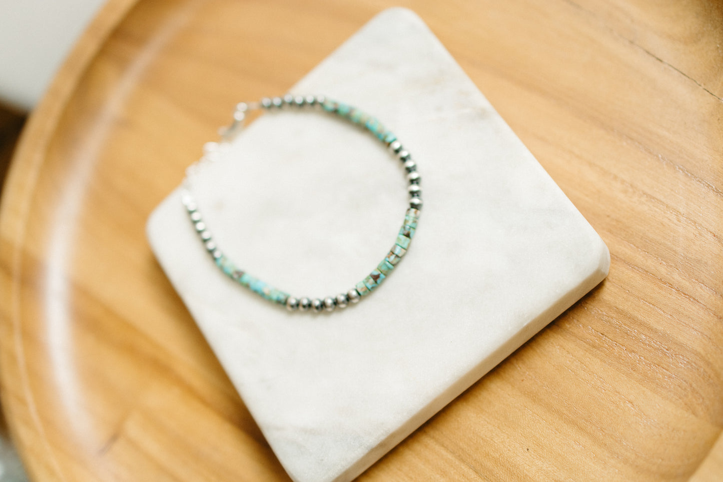 Pearls with Turquoise Bracelet