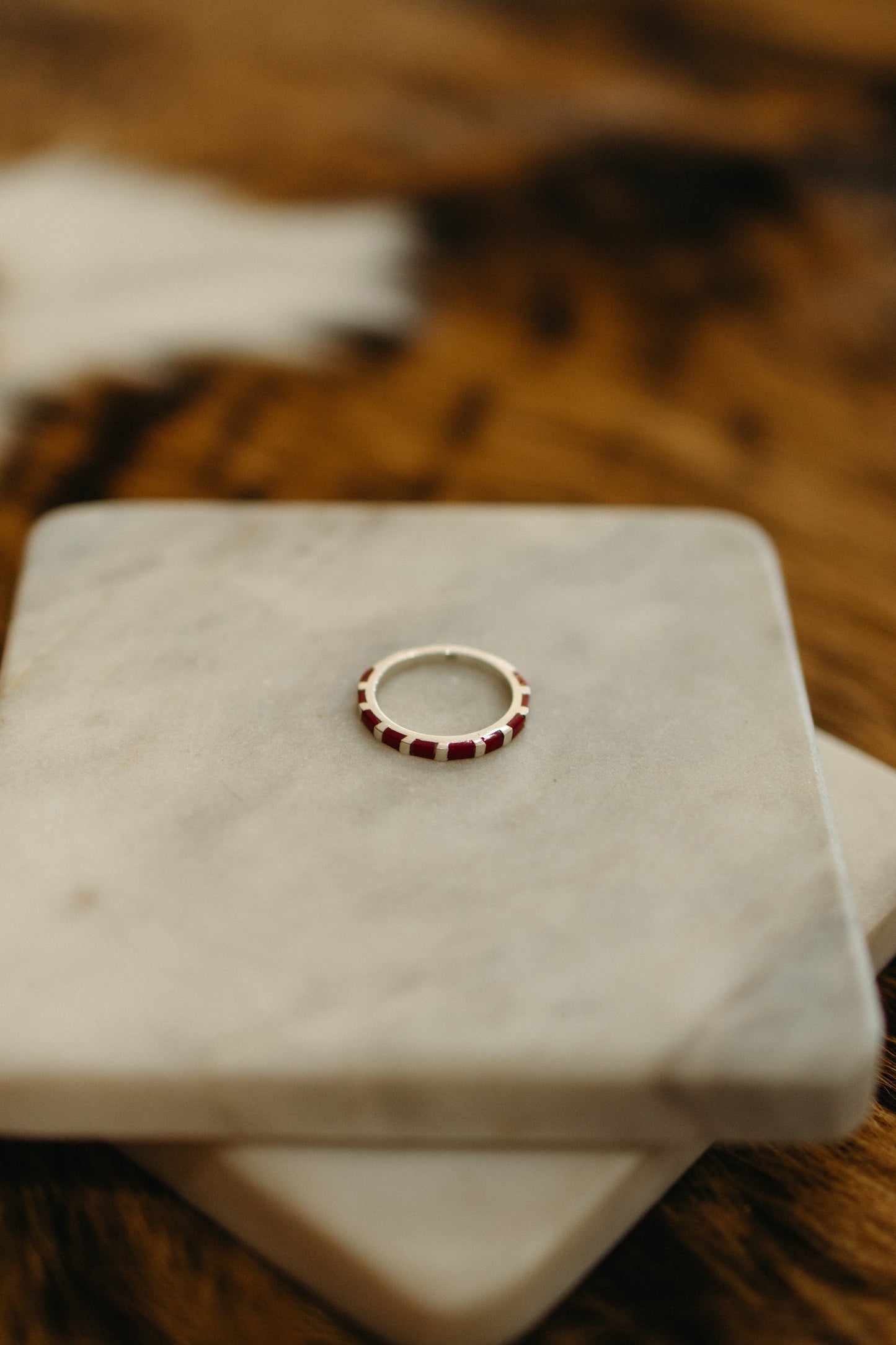 Mini Inlay Stacker Ring