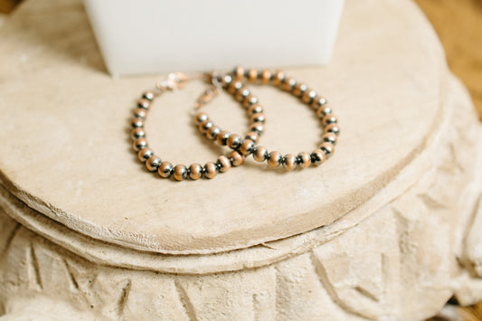 Copper 7mm Pearl Bracelet