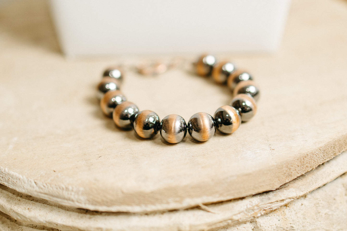 Copper Pearls Bracelet