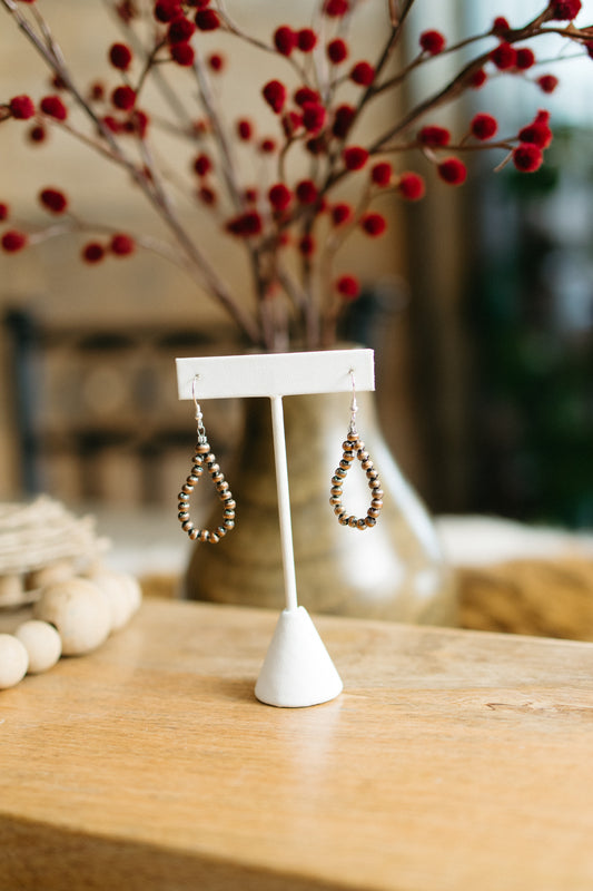 Copper Teardrop Earring
