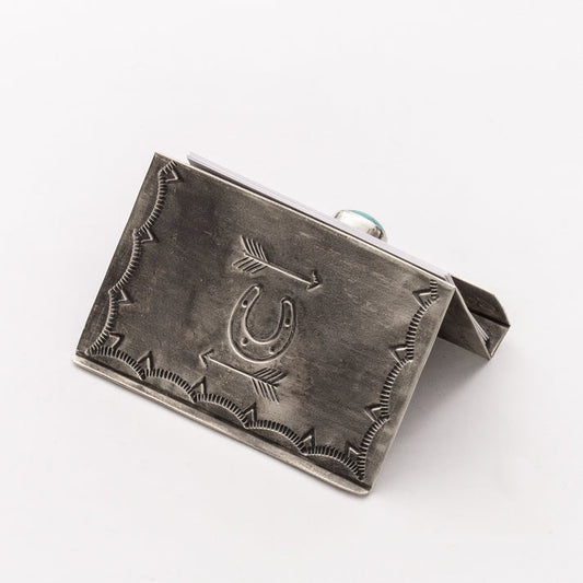 Stamped Business Card Holder