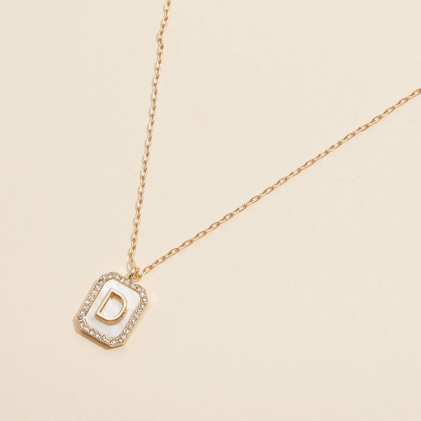 Initial Shell Charm Short Necklace 16 Assorted Pack