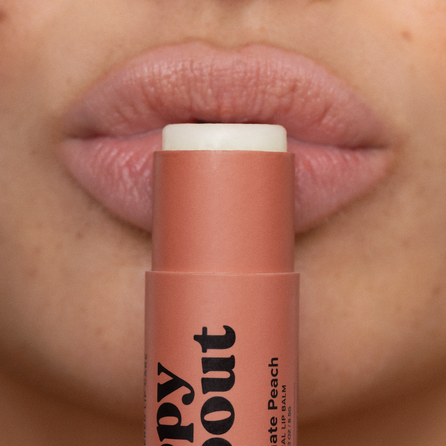 Poppy & Pout Lip Balm Pomegranate Peach