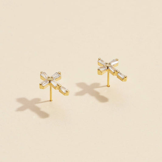 Cross Stud Earrings