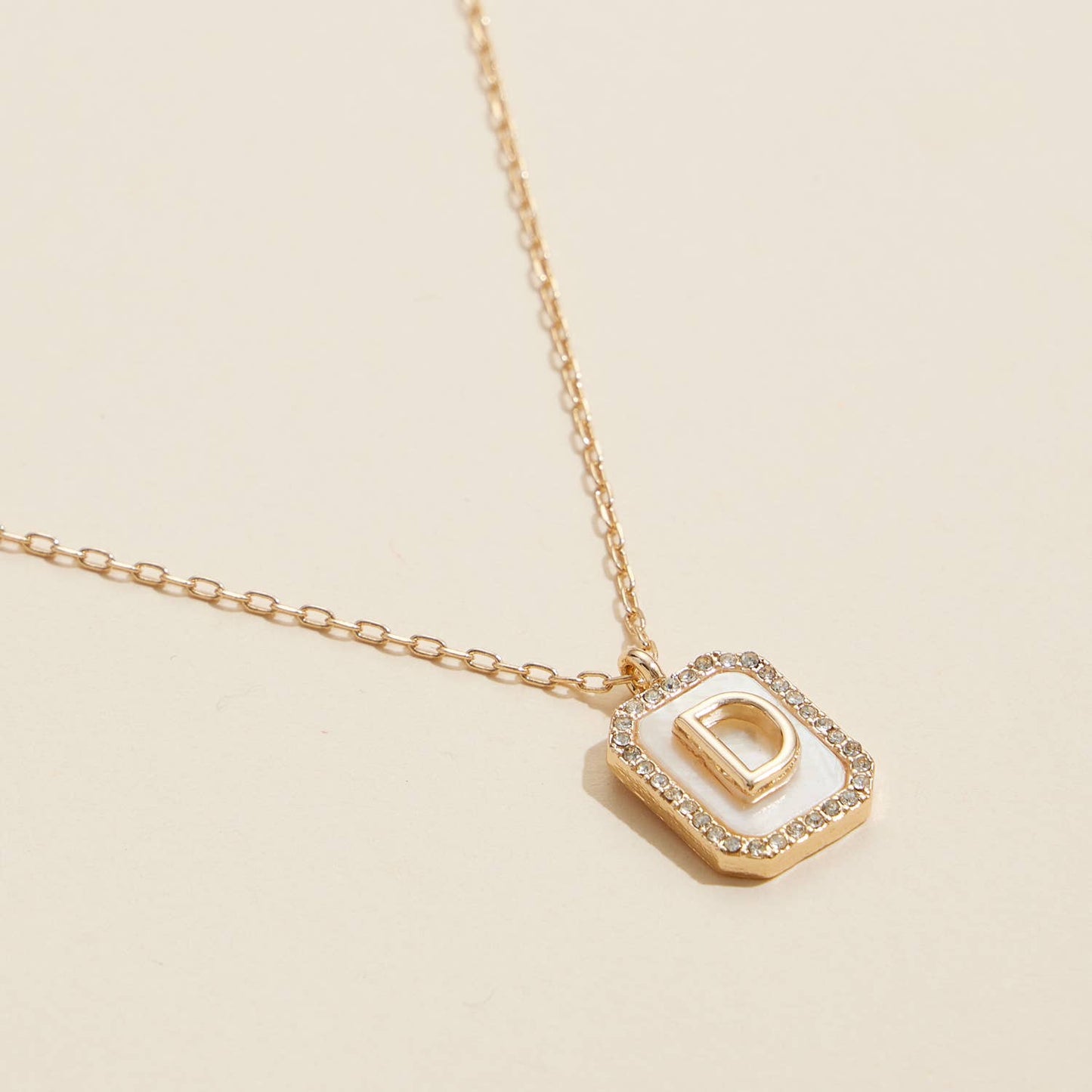 Initial Shell Charm Short Necklace 16 Assorted Pack