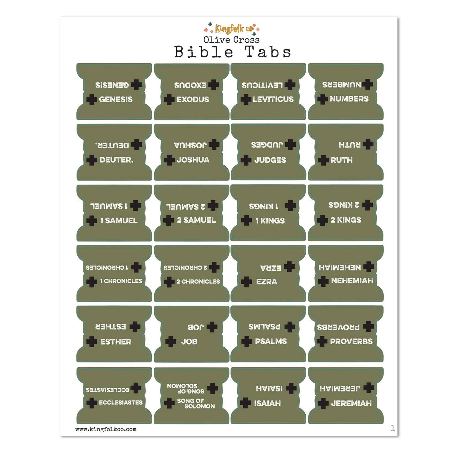 KingFolk Bible Tabs