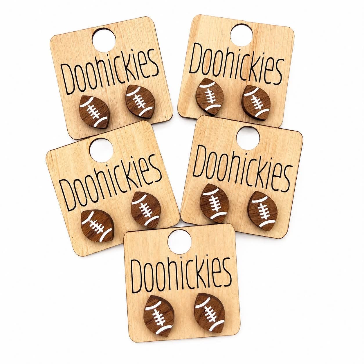 Football Stud Earrings