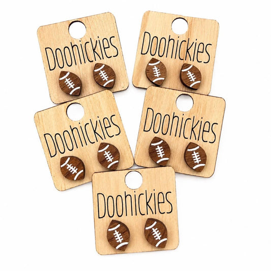 Football Stud Earrings