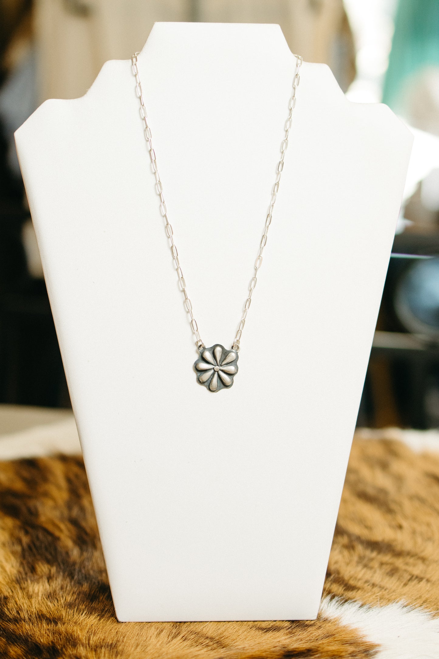 Matte Concho Necklace