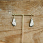 WHITE BUFFALO TRIANGLE EARRINGS