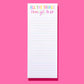All The Things I Get To do List Pad