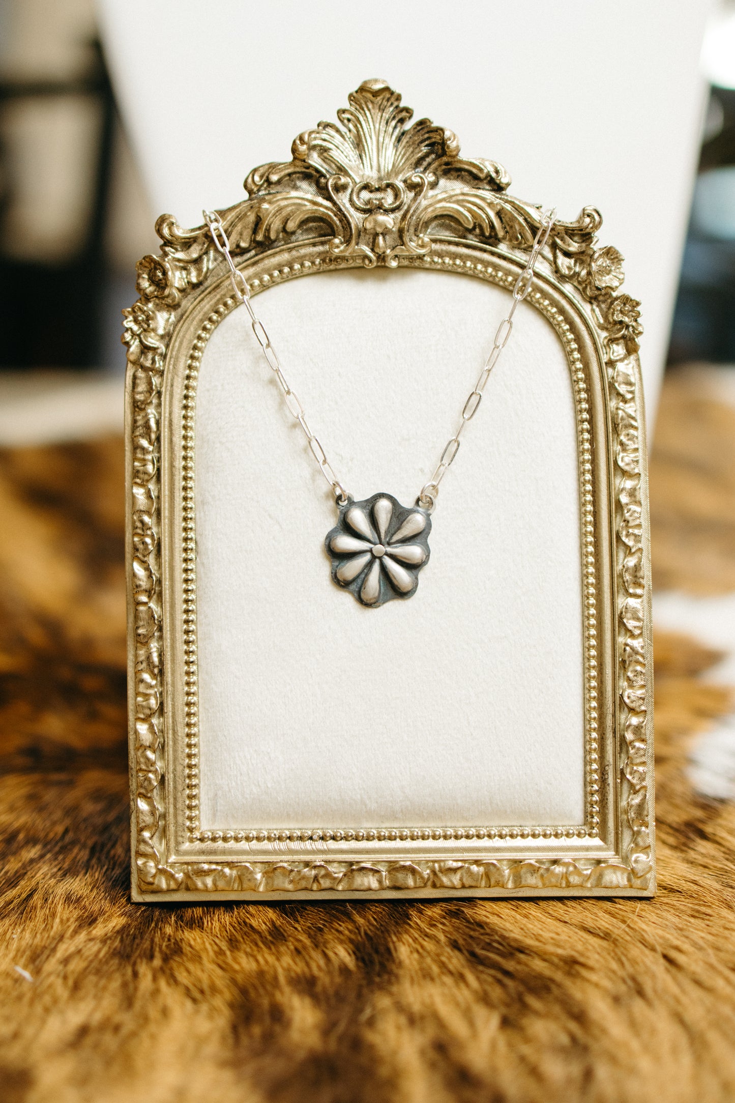 Matte Concho Necklace