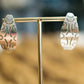 Zig Zag Stamped Tapered Earrings
