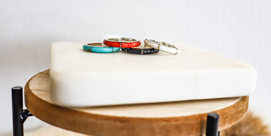 Inlay Stacker Rings