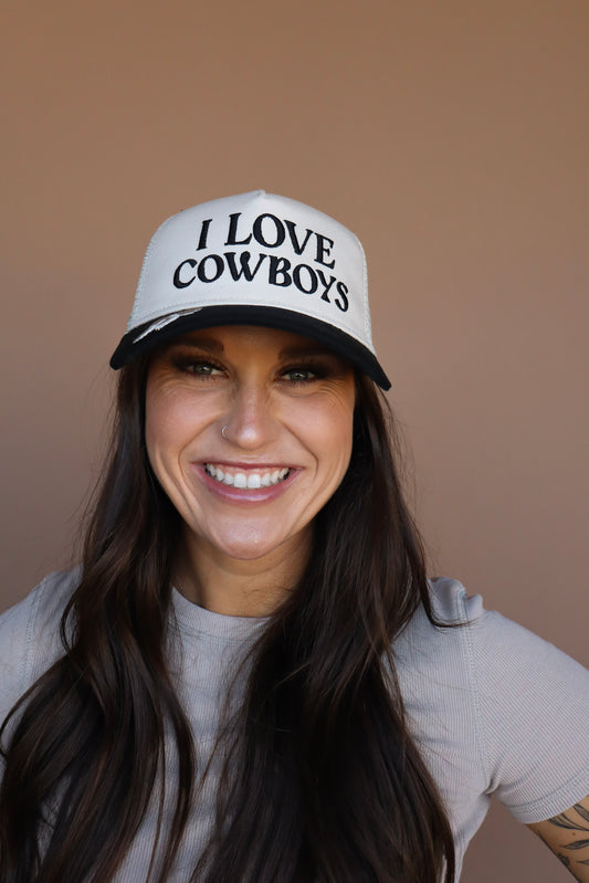 I Love Cowboys Trucker